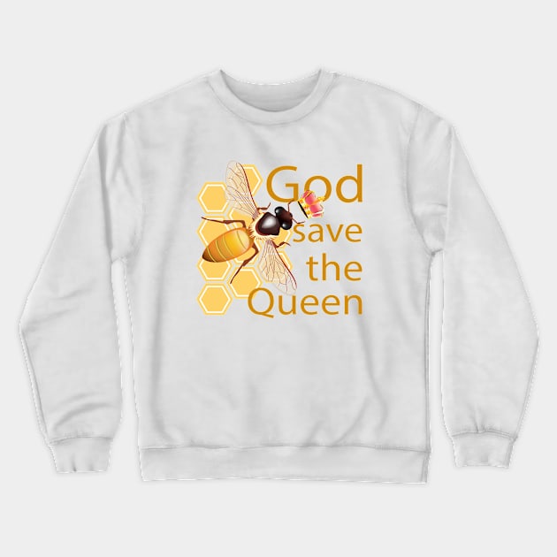 God Save the Queen Crewneck Sweatshirt by Gabi_Faveri